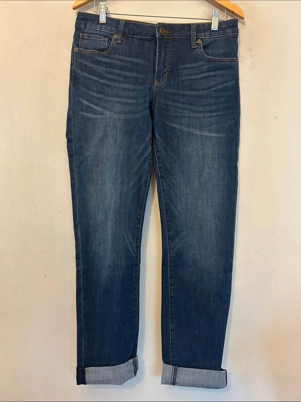 Kut from the Kloth denim cuffed jeans Size 8 EUC